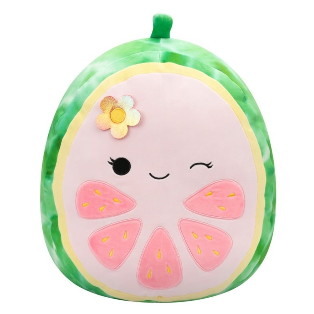 Squishmallows Original 5 inch Lena the Pink Guava Fruit With Flower Stuffed toy
